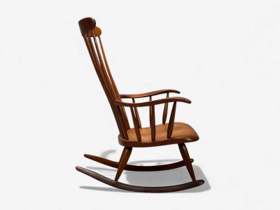 Robert Whitley Robert Whitley American Studio Teak Rocking Chair USA 1980s