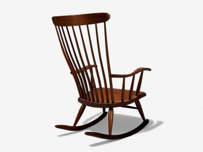 Robert Whitley Robert Whitley American Studio Teak Rocking Chair USA 1980s
