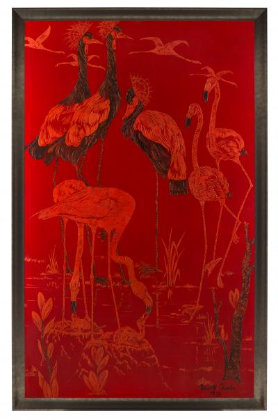 Robert Winthrop Chanler Flamingos at The Water s Edge