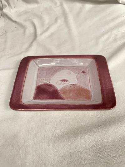 Robert and Jean Cloutier 1980s Studio pottery ceramic vide poche by Cloutier