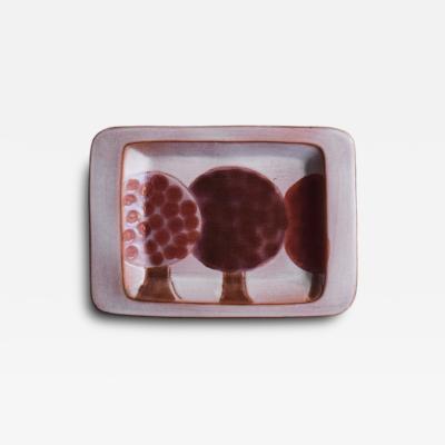 Robert and Jean Cloutier Decorative Ceramic Plate by Robert and Jean Cloutier France c 1960