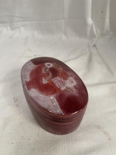 Robert and Jean Cloutier Decorative ceramic box by Robert and Jean Cloutier