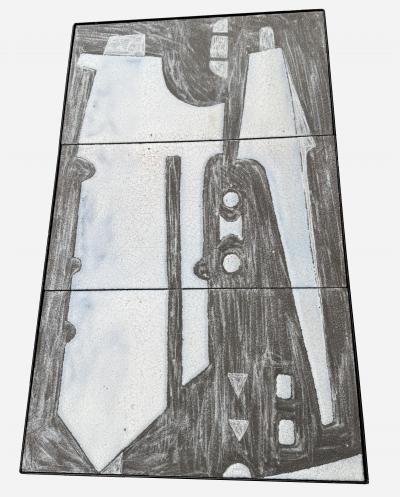 Robert and Jean Cloutier Rectangular pedestal table by Robert Jean Cloutier France circa 1960