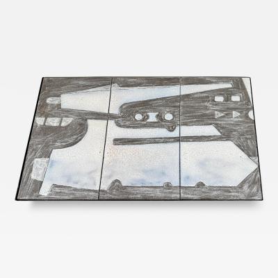 Robert and Jean Cloutier Rectangular pedestal table by Robert Jean Cloutier France circa 1960