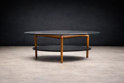 Roberto Aflalo Round Spider Coffee Table in Ivory Wood by Roberto Aflalo for Blanco e Preto