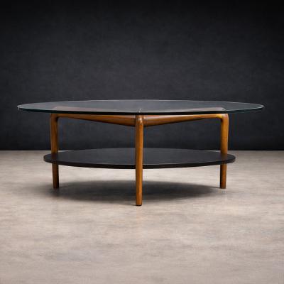 Roberto Aflalo Round Spider Coffee Table in Ivory Wood by Roberto Aflalo for Blanco e Preto