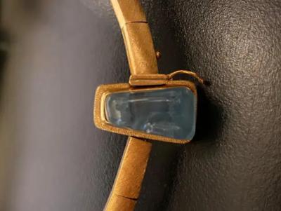 Roberto Burle Marx Haroldo Burle Marx 18K Yellow Gold Aquamarine Forma Livre Necklace