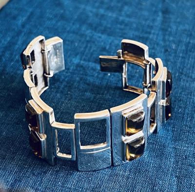 Roberto Burle Marx Sterling Silver and Topaz Bracelet
