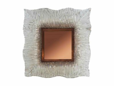 Roberto Giulio Rida Pair of mirrors with Venini glass frame Roberto Giulio Rida