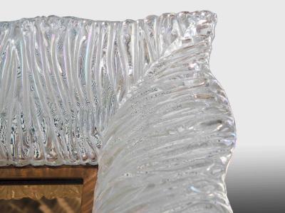 Roberto Giulio Rida Pair of mirrors with Venini glass frame Roberto Giulio Rida