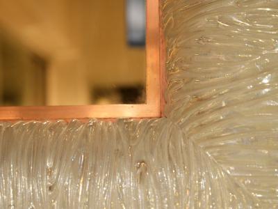 Roberto Giulio Rida Pair of mirrors with Venini glass frame Roberto Giulio Rida