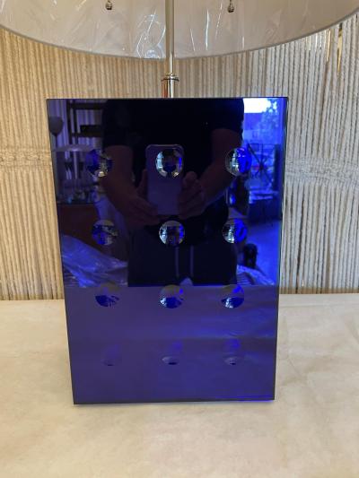 Roberto Giulio Rida Roberto Giulio Rida for Lorin Marsh Blue Mirrored Table Lamp