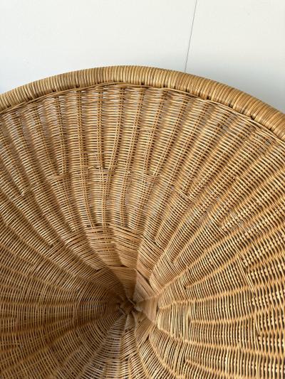 Roberto Mango Mid Century Modern Pair of Rattan Armchairs by Roberto Mango Italy 1950s