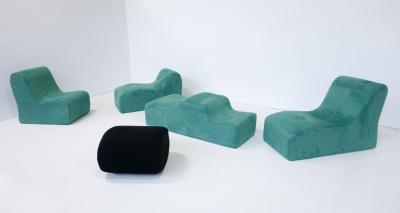 Roberto Matta Set of Mid Century Malitte Lounge Chairs by Roberto Matta for Gavina