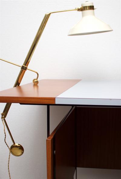 Roberto Menghi Rare Libra Lux Table Lamp by Roberto Menghi for Lamperti Co Italy 1948