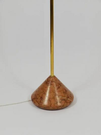 Roberto Pamio Roberto Pamio Febo Floor Lamp in Marble Brass Murano Glass by Leucos Italy