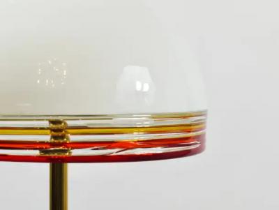 Roberto Pamio Roberto Pamio Febo Floor Lamp in Marble Brass Murano Glass by Leucos Italy