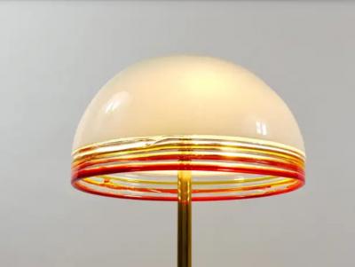 Roberto Pamio Roberto Pamio Febo Floor Lamp in Marble Brass Murano Glass by Leucos Italy