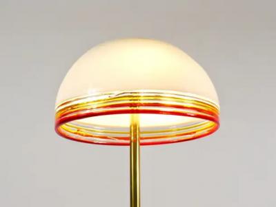 Roberto Pamio Roberto Pamio Febo Floor Lamp in Marble Brass Murano Glass by Leucos Italy
