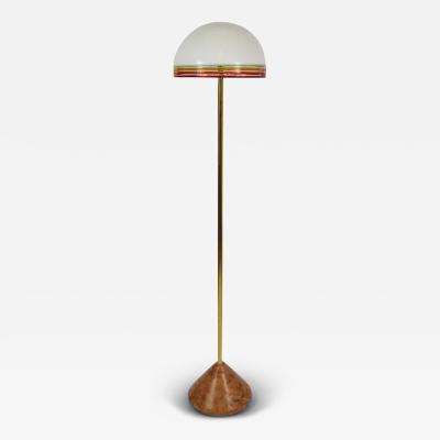 Roberto Pamio Roberto Pamio Febo Floor Lamp in Marble Brass Murano Glass by Leucos Italy