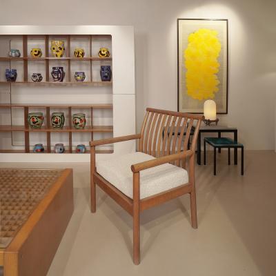 Roberto Pamio STILWOOD PINE AND MELAMINE BOOKCASE 1972