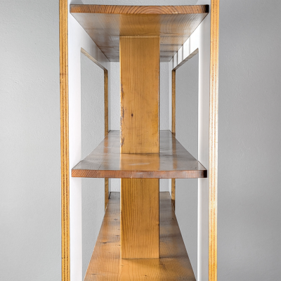 Roberto Pamio STILWOOD PINE AND MELAMINE BOOKCASE 1972