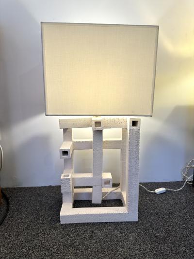 Roberto Renzi Contemporary Pair of Labyrinth Ceramic Lamps by Roberto Renzi Italy