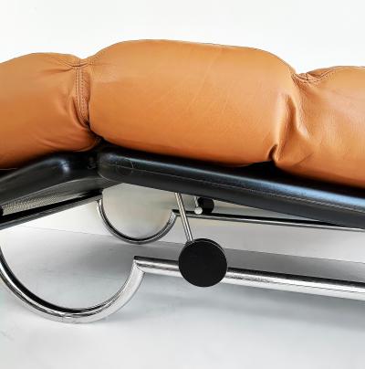 Roberto Tapinassi Maurizio Manzoni Roberto Tapinassi Dema Firenze Leather Chaise Longues Rataplan 1980s