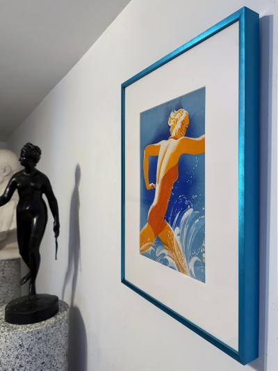 Robin Artine Smith Art Deco Swimmer Summer Fun