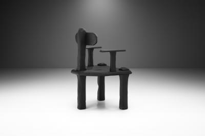 Robin Berrewaerts Ebonized Oak P60 A Armchair by Robin Berrewaerts Belgium 2022