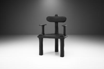 Robin Berrewaerts Ebonized Oak P60 A Armchair by Robin Berrewaerts Belgium 2022