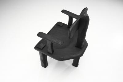 Robin Berrewaerts Ebonized Oak P60 A Armchair by Robin Berrewaerts Belgium 2022