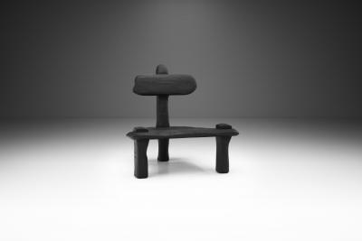 Robin Berrewaerts Ebonized Oak P60 L Chair by Robin Berrewaerts Belgium 2022