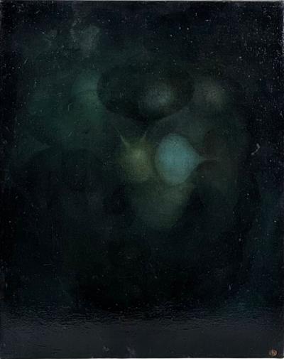 Robin Harker Meditative Oil on Canvas Painting by Robin Harker