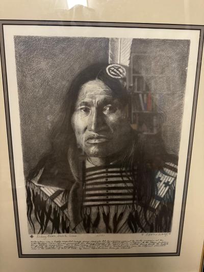 Robin Wolf Lithograph Kicking Bear Dakota Sioux 31 150