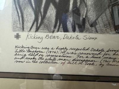 Robin Wolf Lithograph Kicking Bear Dakota Sioux 31 150