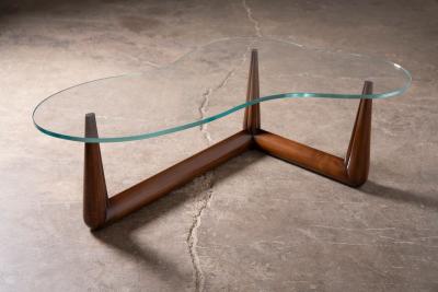 Robsjohn Gibbings Biomorphic Cocktail Table w Interesting Anecdote of Noguchi
