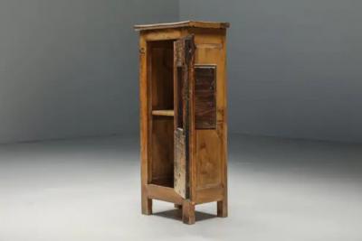 Robust Cabinet Confiturier Artisan Solid Wood French Craftsmanship ca 1900