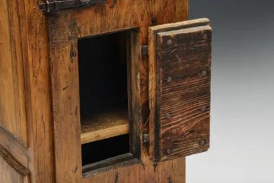 Robust Cabinet Confiturier Artisan Solid Wood French Craftsmanship ca 1900