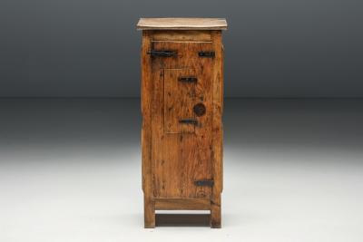 Robust Cabinet in Artisan Solid Wood 1900s