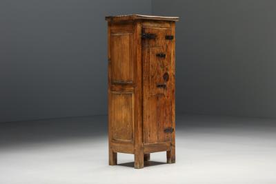 Robust Cabinet in Artisan Solid Wood 1900s