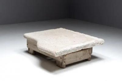 Robust Farm Stone Coffee Tables Italy 19th Century