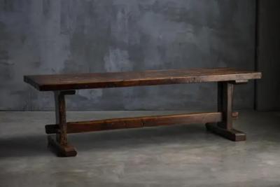 Robust Travail Populaire Farm Table France 19th Century