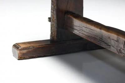 Robust Travail Populaire Farm Table France 19th Century