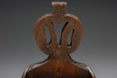 Robust Wooden Childrens Chair 19 20th Century