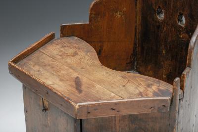 Robust Wooden Childrens Chair 19 20th Century