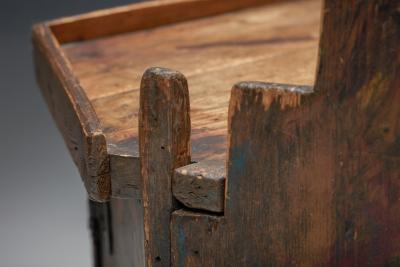 Robust Wooden Childrens Chair 19 20th Century