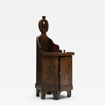 Robust Wooden Childrens Chair 19 20th Century