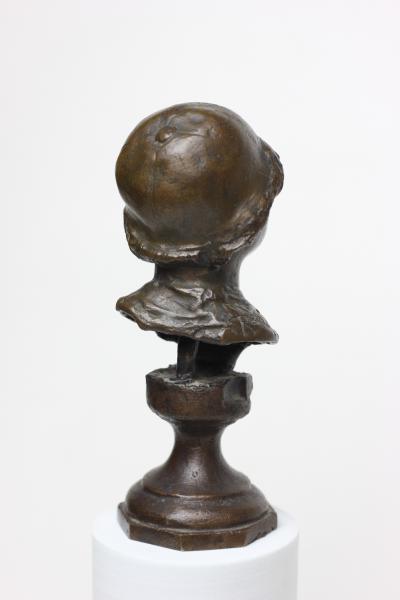 Rocco Milanese Expressionist Miniature Head Bust of Young Man by Rocco Milanese 1900 Italy