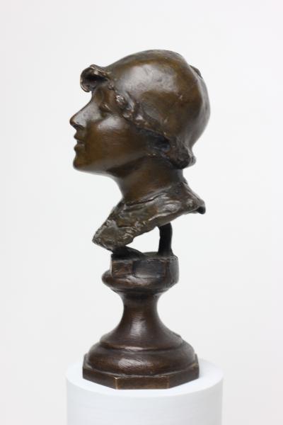 Rocco Milanese Expressionist Miniature Head Bust of Young Man by Rocco Milanese 1900 Italy